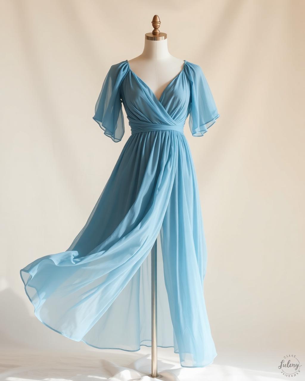 Revolution Dancewear Flowy Lyrical Dress — Powder Blue