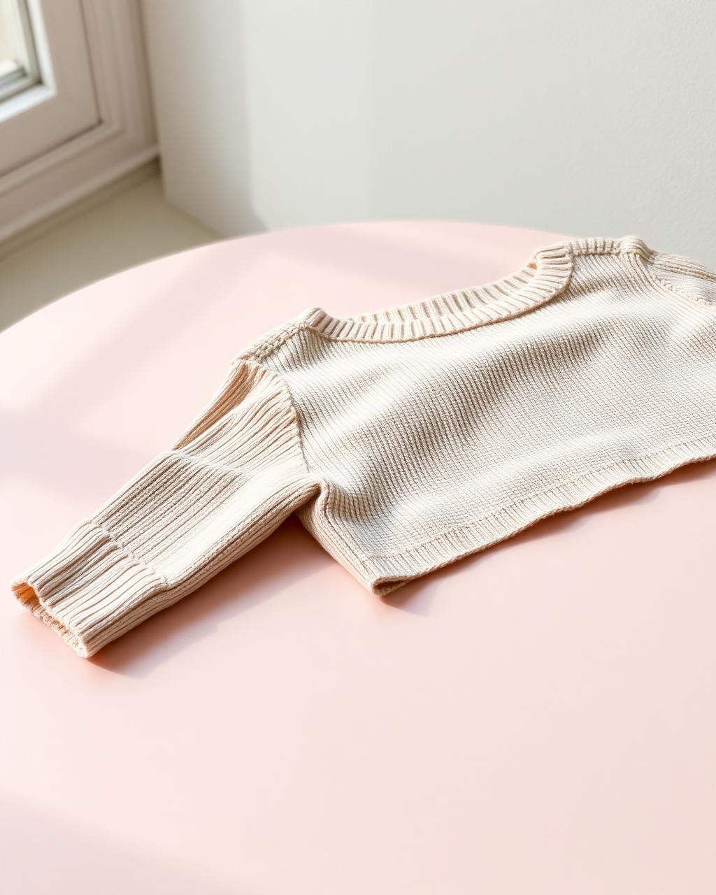 Capezio Cropped Warm-Up Sweater — Oat